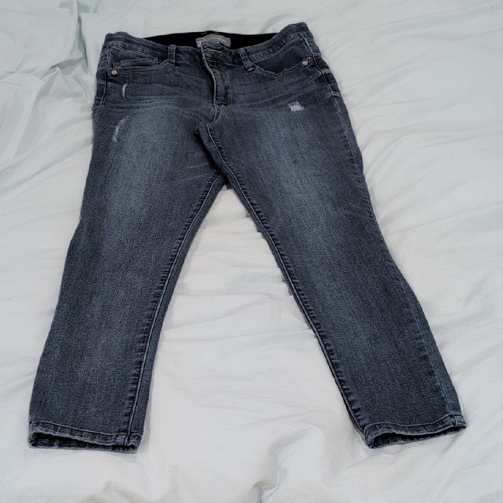 Wit & Wisdom Charcoal Ankle Jeans